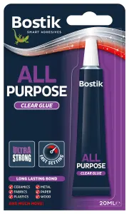 Bostik All Purpose Clear Glue 20ml (6 Packs)