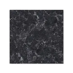 Deep Grey Quartz Effect Premium Glass Kitchen Splashback W600mm x H600mm