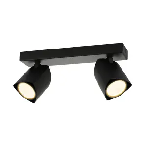 Luminosa Merusa Modern Twin Ceiling Spotlight, GU10