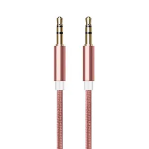 FX Powabud Aux-In-Cable 3.5mm Braided, Rose Gold