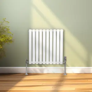 Oval Radiator - 600 x 600mm - White