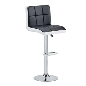 Caprice Black High Gloss Bar Table 4 Copez Black White Stools