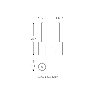 Cosmic Toilet Brush Chrome Architect Sp