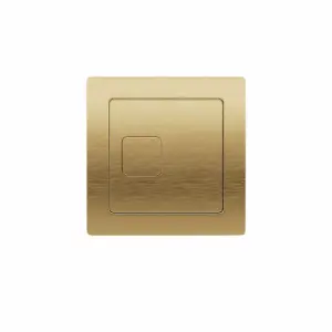 Brushed Brass Toilet Concealed Cable Cistern WC Toilet Push Button Square Dual Flush Plate