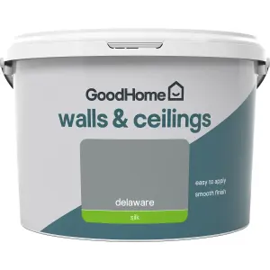 GoodHome Walls & ceilings Delaware Silk Emulsion paint, 2.5L