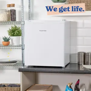 Russell Hobbs Mini Fridge 40L White Quiet Larder Fridge RHTTLF2E1W