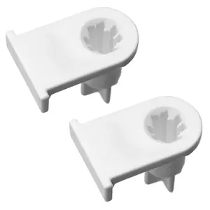 SPARES2GO Door Hinge Support Socket for Bosch fits Neff Fridge Freezer (Pack of 2, White)