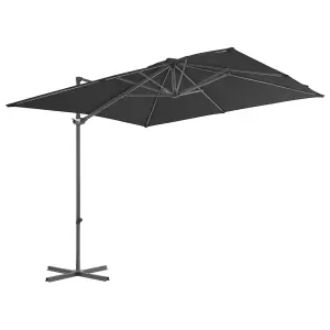 Berkfield Cantilever Umbrella with Steel Pole Anthracite 250x250 cm