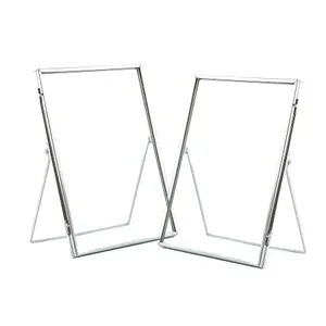 Nicola Spring - Standing Metal Photo Frames - 6" x 8" - Pack of 2