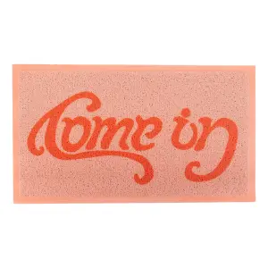 Pink Come in Go Away Doormat (70 x 40cm)