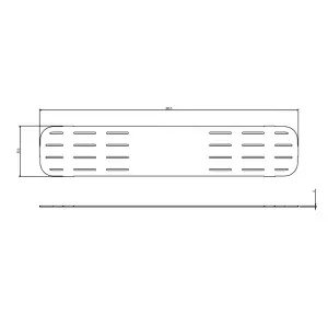 Lila White Shower Tray Waste - 760mm