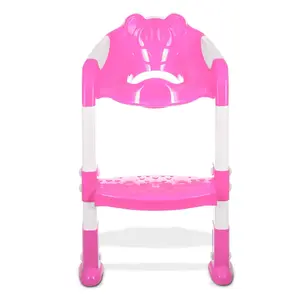 HILLINGTON Adjustable Pink Potty Seat with Step Stool for Toddlers