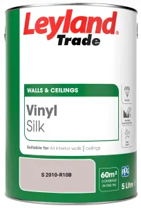 Leyland Trade Vinyl Silk Walls & Ceilings Emulsion Paint (S 2010-R10B) - 5L