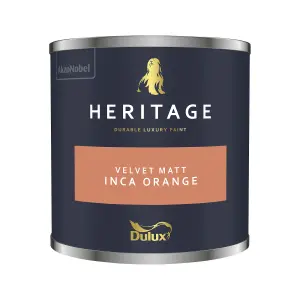 Dulux Heritage Velvet Matt - 125ml Tester Pot - Inca Orange