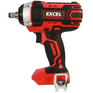 Excel 18V Cordless Impact Wrench with 2 x 5.0Ah Batteries Charger & Bag