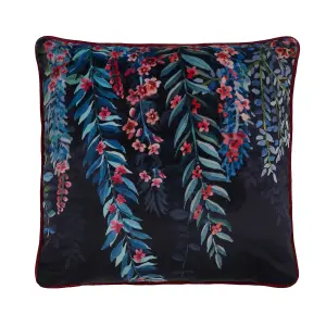 Tessa Super Soft Navy Velvet Filled Cushion