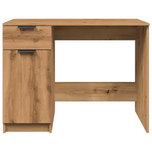 Berkfield Desk Artisan Oak 100x50x75 cm Engineered Wood