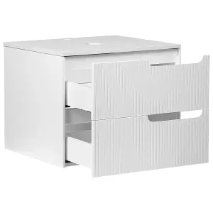 Bathroom Wall Mounted Cabinet 60 x 52 cm White QUINTELA