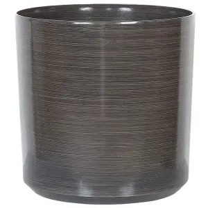 Beliani Traditional Plant Pot VAGIA Stone Grey