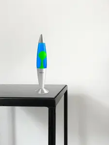 Innoteck 16" Soothing Motion Lava Lamp -  Green Lava, Blue Liquid.