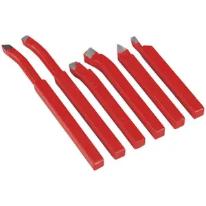 6 Piece HSS Cutter Tool Set - 8x8mm for ys08845 Lathe and More