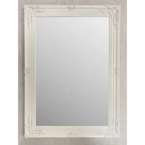 McSherrystown Solid Wood Framed Wall Mounted Accent Mirror White