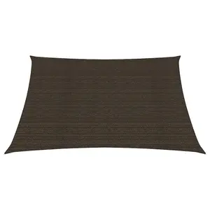 Berkfield Sunshade Sail 160 g/m2 Brown 3.6x3.6 m HDPE