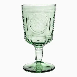 Bormioli Rocco - Romantic Wine Glasses - 320ml - Pack of 4 - Green