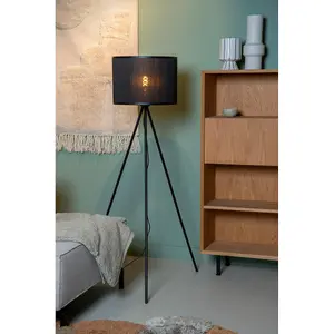 Lucide Tagalog Scandinavian Tripod Floor Lamp 55cm - 1xE27 - Black