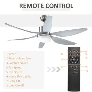 Reversible Ceiling Fan With Light