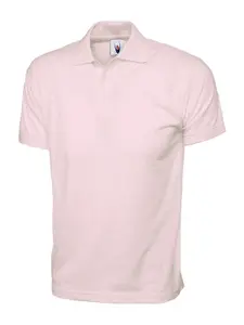 Uneek - Unisex Jersey Poloshirt - 100% Cotton - Pink - Size L