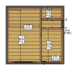 Shire Multi Store 6x6 ft Apex Wooden 4 door Shed with floor