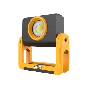 JCB TUFFCLAMP LED Worklight, 1500lm, Rotary Dimming, Adjustable Clamp with Magnets, 20hr Runtime, USB-C, IP65 - JCB-WL-TUFFCLAMP