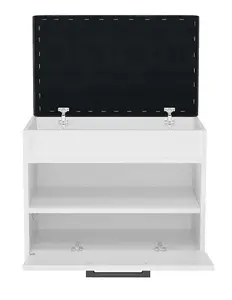 Parma Mini Shoe Cabinet White in Modern Style