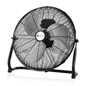 20 Inch Black Gym Floor Fan with 3 speed settings