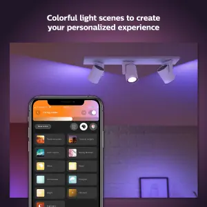 Philips Hue White and Colour Ambiance Argenta Triple Spotlight Ceiling Light