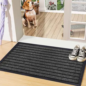 Kissy Non Slip Doormat Grey / 120cm W x 150cm L