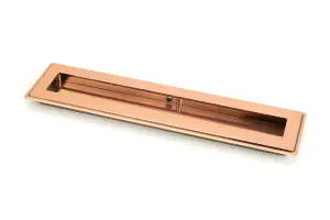 From The Anvil Polished Bronze 250mm Art Deco Rectangular Pull