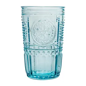 Romantic H Romantic Romantic Highball Glasses (Set of 4) Blue / 475