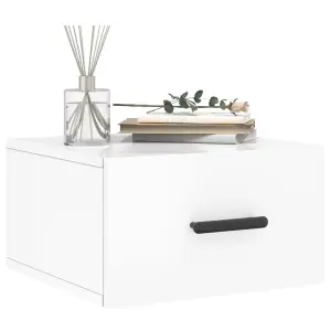 Berkfield Wall-mounted Bedside Cabinets 2 pcs High Gloss White 35x35x20 cm