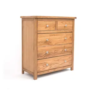 Trivento 5 Drawer Chest of Drawers Chrome Knob