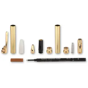 Rollerball Pen Kit - 10kt Gold (A Logo)