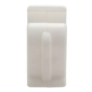 Talon White Plastic Pipe clip (Dia)22mm, Pack of 8