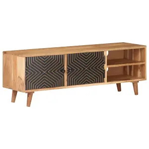 Berkfield TV Cabinet 115x30x39 cm Solid Acacia Wood