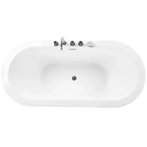 Freestanding Bath with Fixtures 1700 x 800 mm White EMPRESA