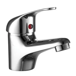 Niagara Conway Mono Basin Mixer Chrome Lever Bathroom Sink Modern Tap w/ Waste