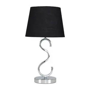 Champagne 48.5cm Table Lamp Black / Yes