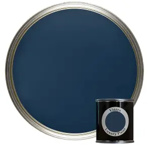 Vintro Luxury Matt Emulsion Dark Blue, Multi Surface Paint for Walls, Ceilings & Wood- 125ml (Picasso Blue)