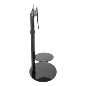 AVF Lugano 80cm Oval Pedestal TV Stand - Black