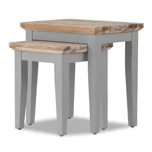 Doria 2 Piece Nest of Tables Dove Grey